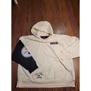 Tommy Hilfiger Hoodie Green Bay Packers Pullover Sweatshirt Large Women ERROR